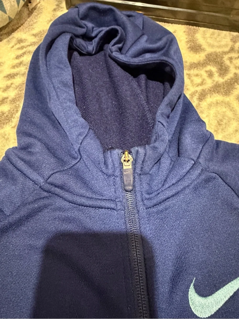 Nike Kids' Navy Full-Zip Hoodie Jacket